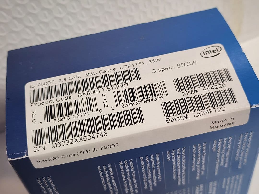 CPU Intel Core i5-7600T CPU LGA1151