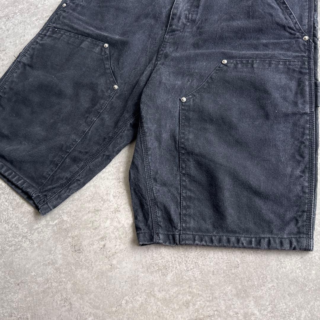 carhartt カーハート【W34】ダブルニー ショートパンツ フェード 黒