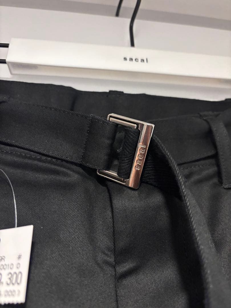 【新品未使用】sacai25aw cottonchino black size2