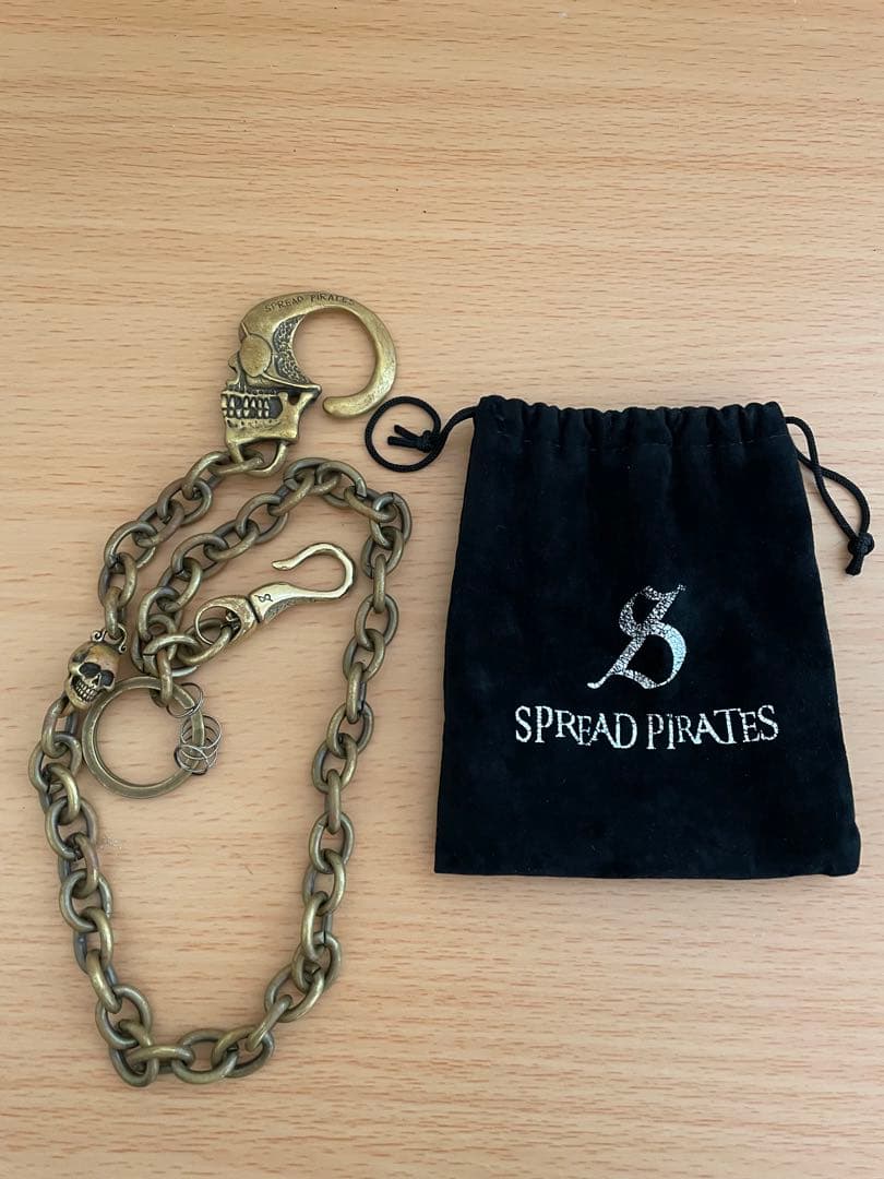 SPREAD PIRATES スカルデザイン ウォレットチェーン
