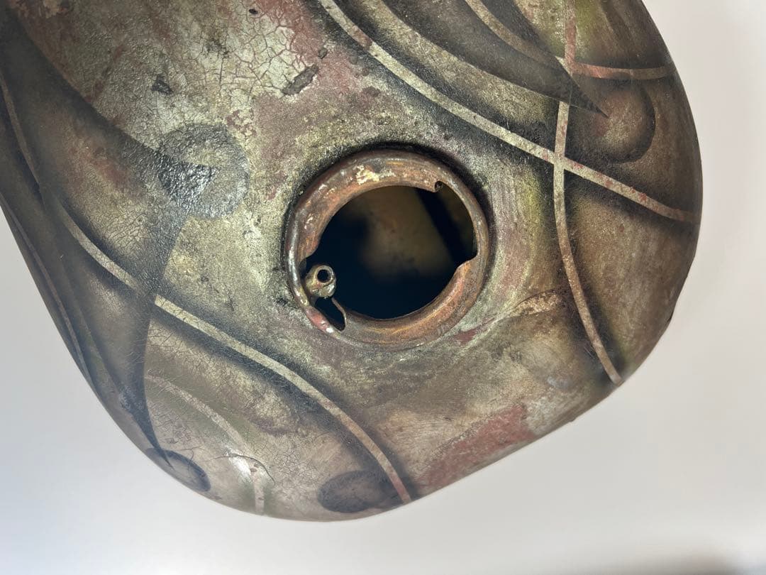 【70’sオールドペイント②】当時モノ　スポタン　ハーレー　タンク　バイク