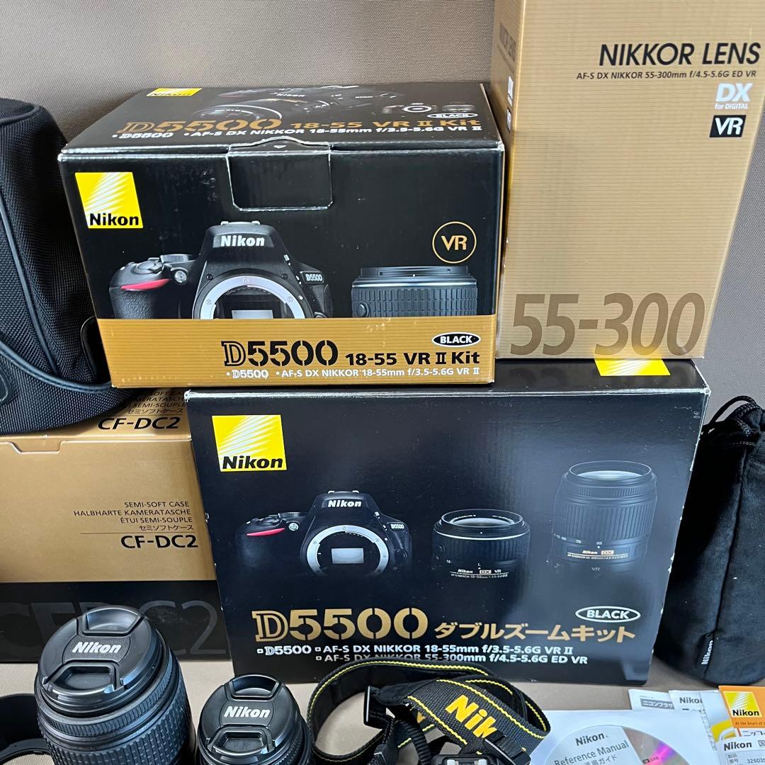 【美品】　Nikon D5500 ダブルズームキット