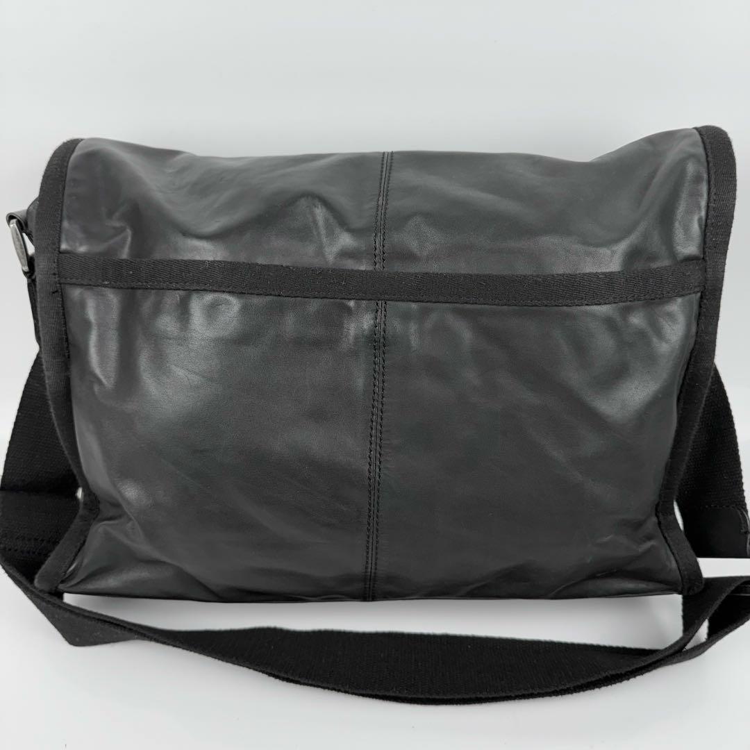 バッグ DIESEL l Logo Leather Messenger Bag