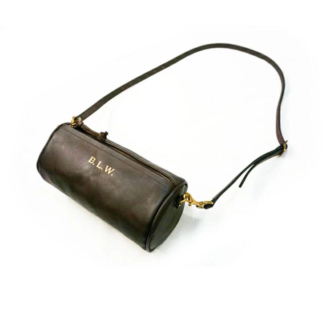 美品 VASCO ショルダーバッグ ドラムバッグ レザー ブラウン