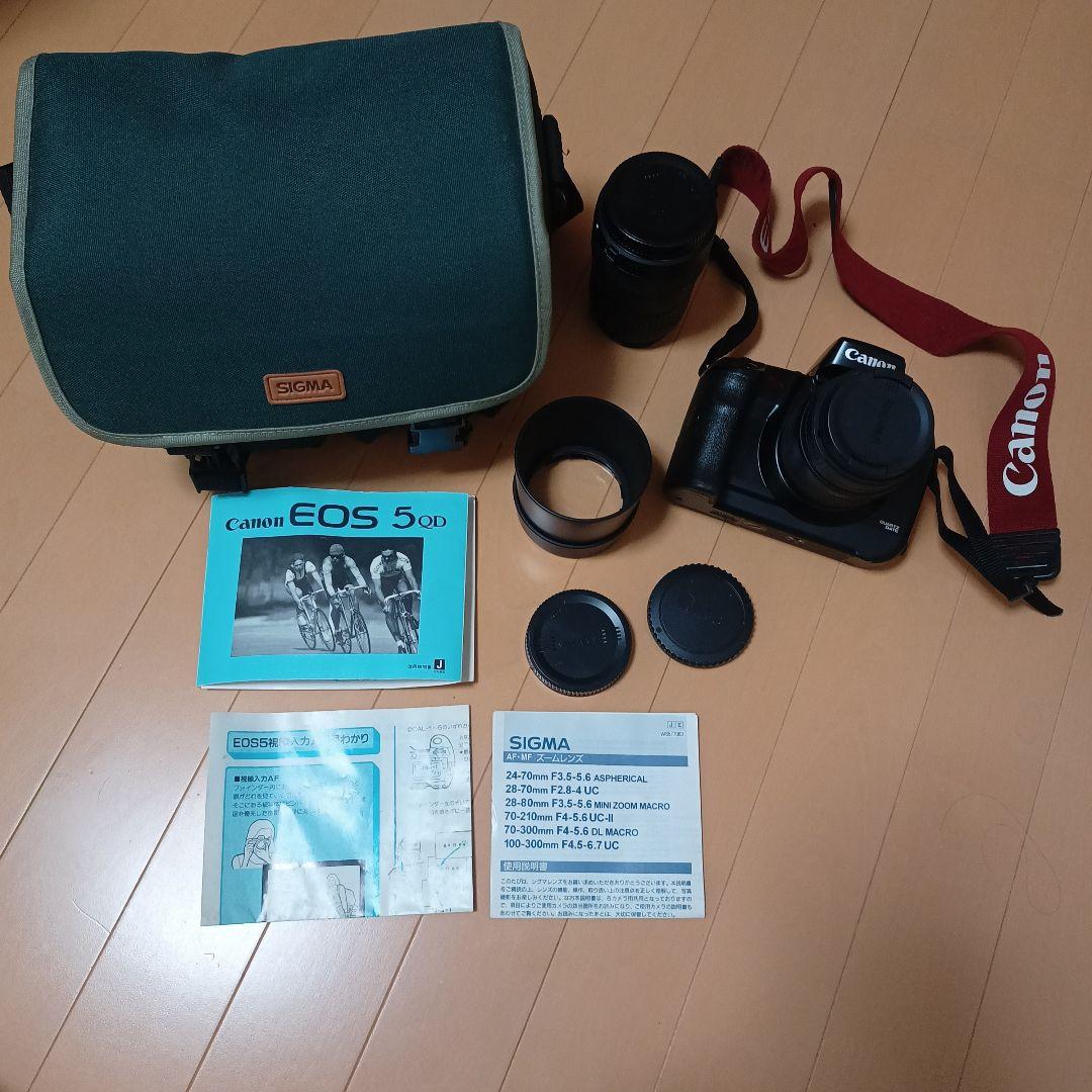 Canon EOS 5 フィルム一眼レフカメラ レンズ、バッグセット