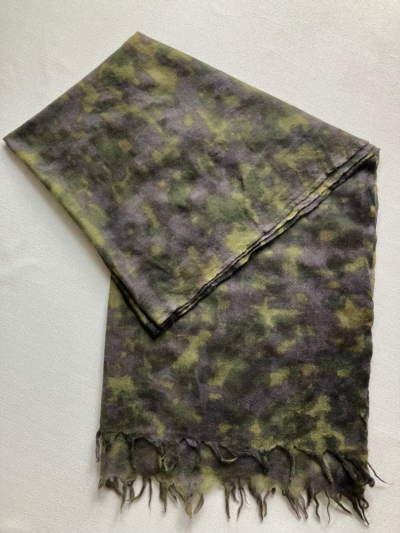 最終セール！DRIES VAN NOTEN カモフラージュ大判ストール