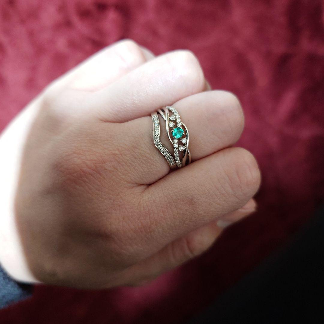 pt900　パライバトルマリン　リング