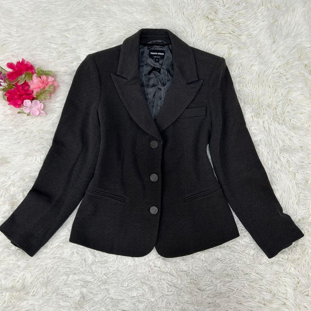 【極美品】ジョルジオアルマーニ セットアップスーツ フォーマル ビジネス 黒
