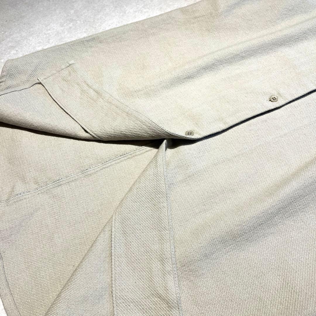 evam eva★近年秋冬モデル　ウールリネン　シャツワンピース　ローブ