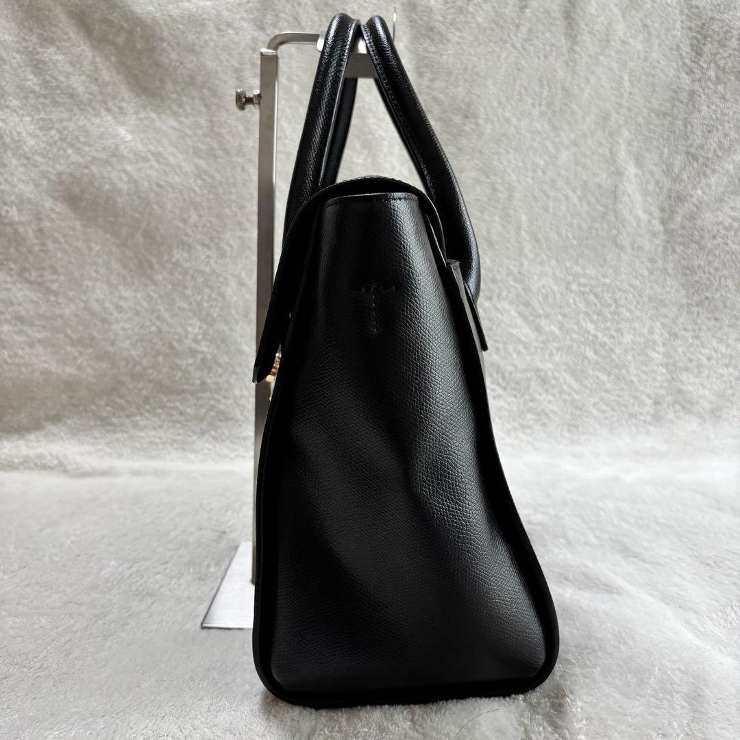 美品 FURLA フルラ レザー 2WAY ハンドバッグ ブラック 246572