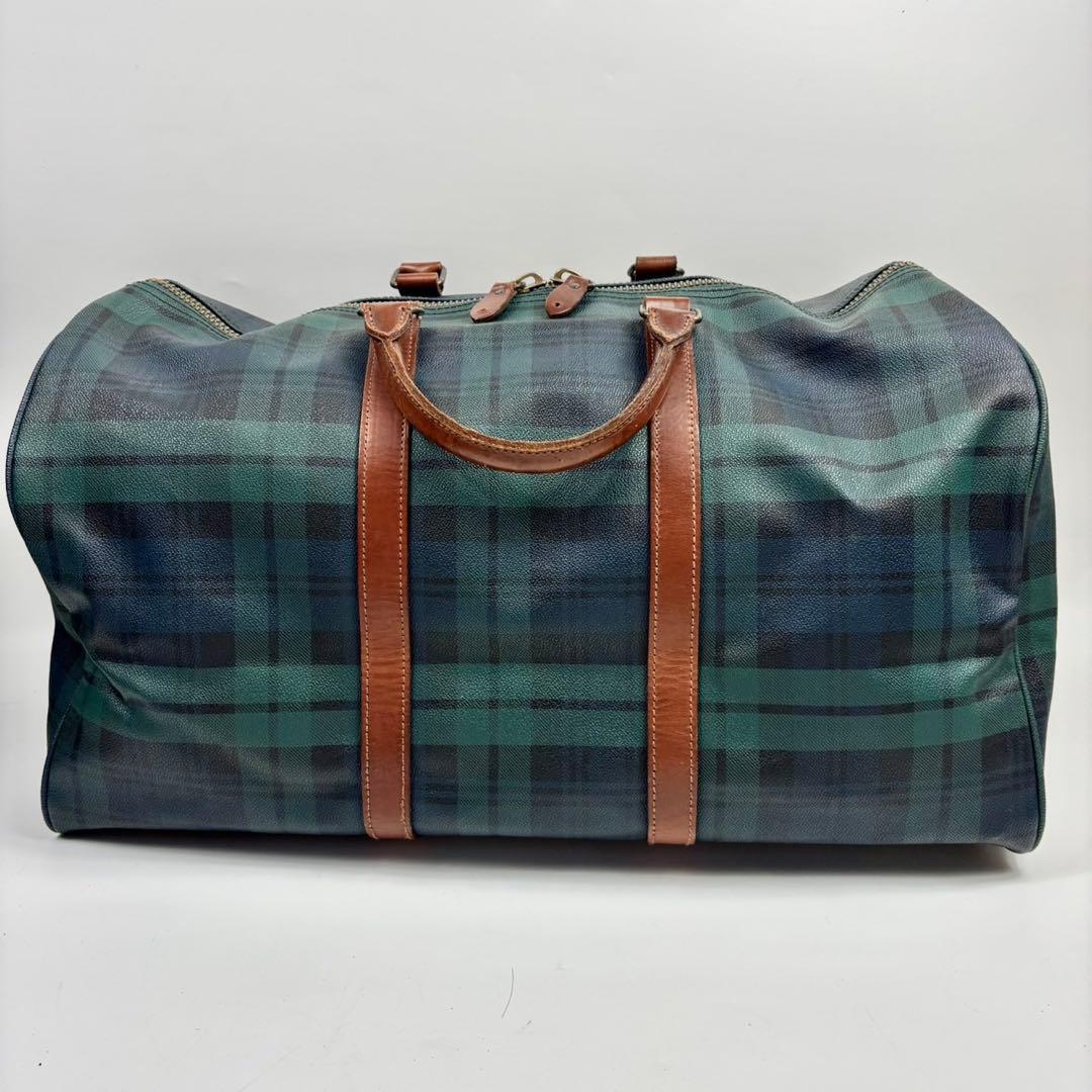 極美品✨ポロラルフローレン 2way ボストンバッグ 大容量 チェック柄 PVC