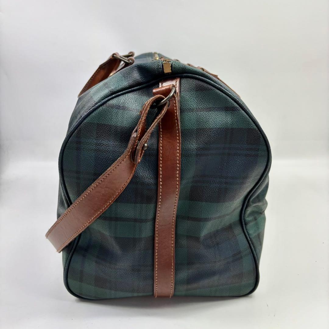 極美品✨ポロラルフローレン 2way ボストンバッグ 大容量 チェック柄 PVC
