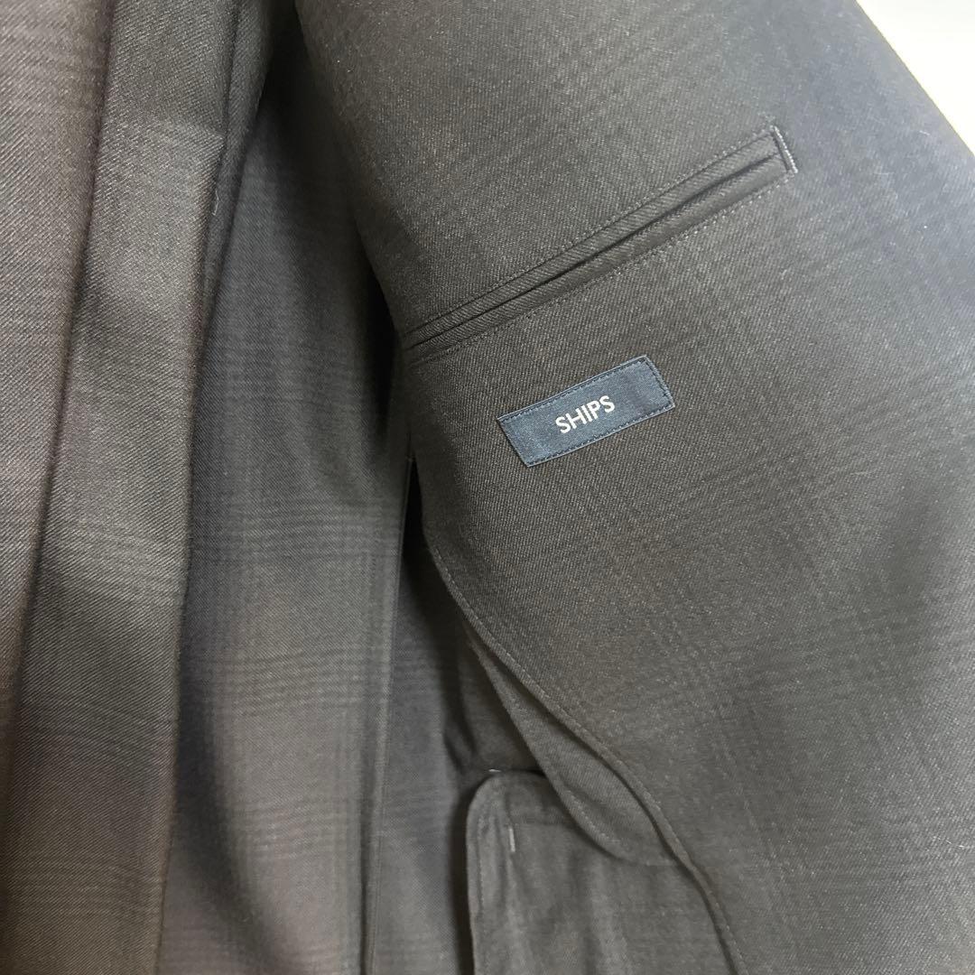 SHIPS ダークブラウン テーラードジャケット