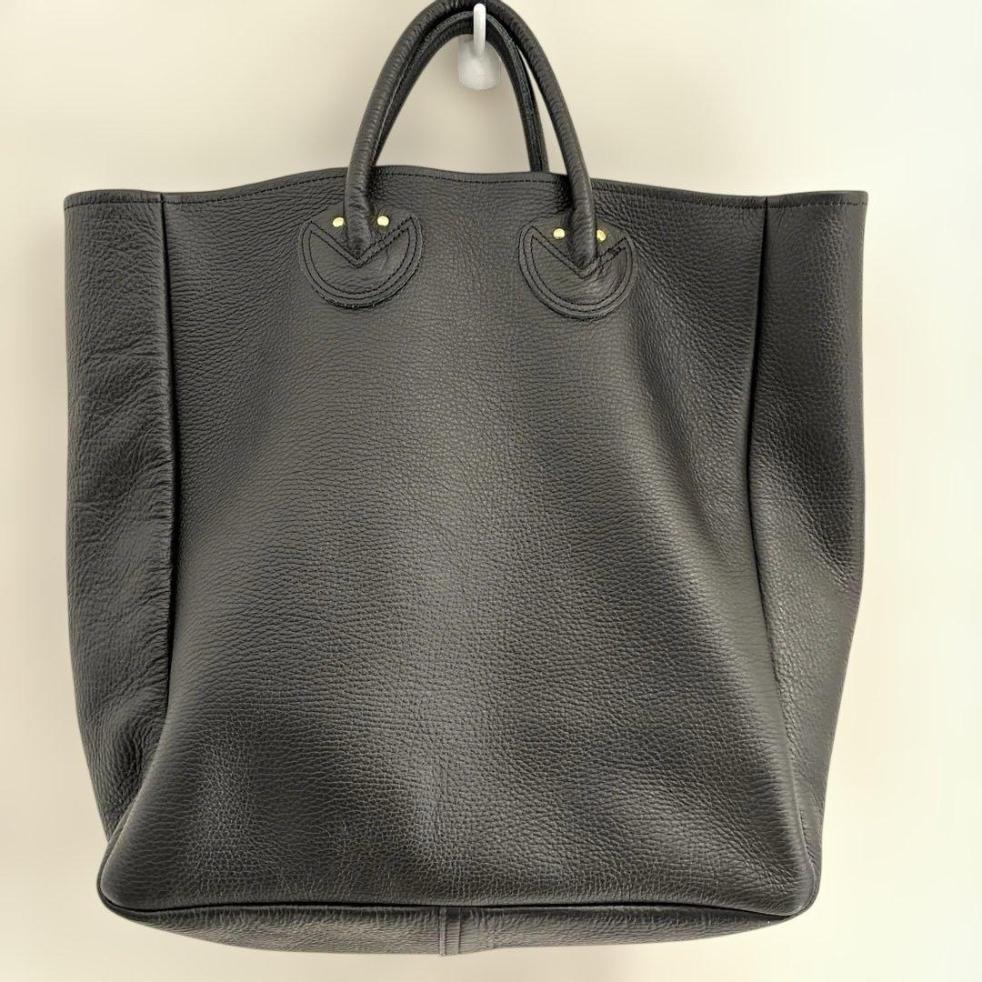 ヤングアンドオルセン　黒 レザー トートバッグ　エンボスレザー✨新品未使用✨