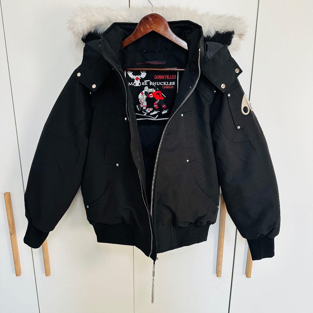 MOOSE KNUCKLES ブラック ダウンジャケット Sサイズ