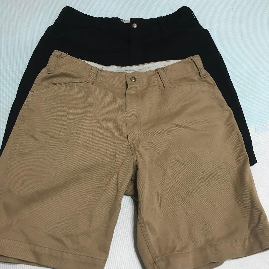 テンダーロイン ベージュ ブラック ショートパンツ スモール2枚セット