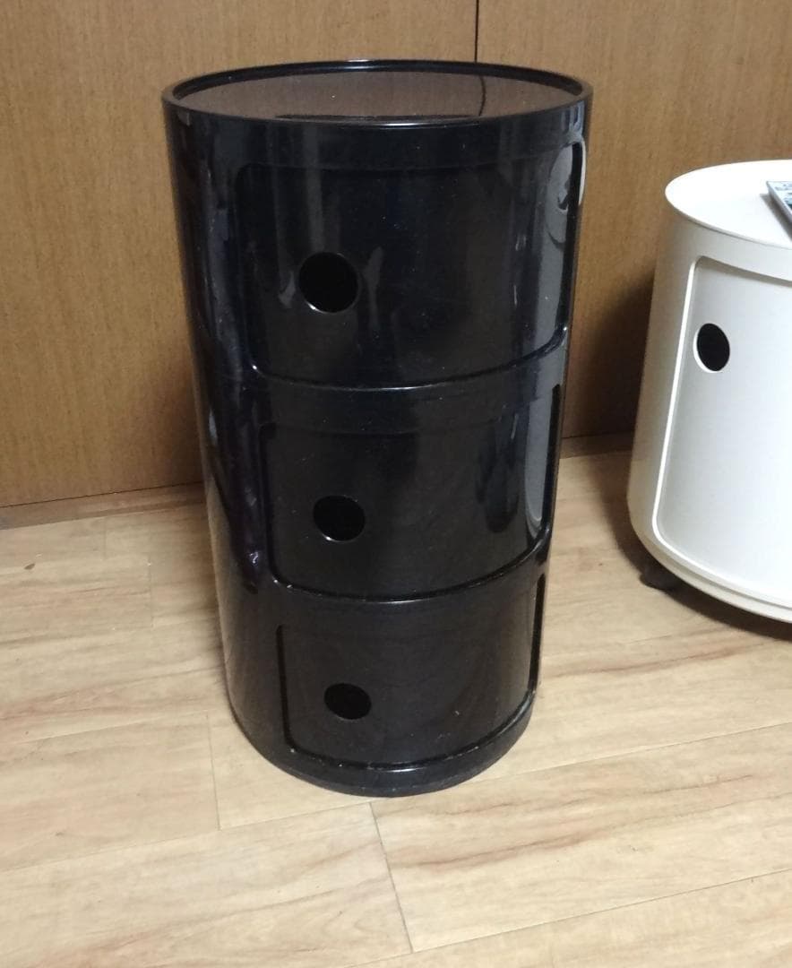 正規品　kartell カルテル　コンポニビリ　３段　黒　ブラック「