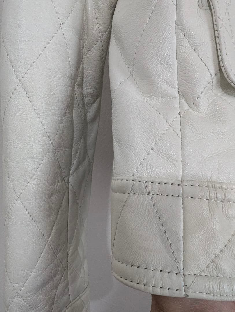 BALMAIN バルマン 希少 キルティング レザー ライダースジャケット 羊革