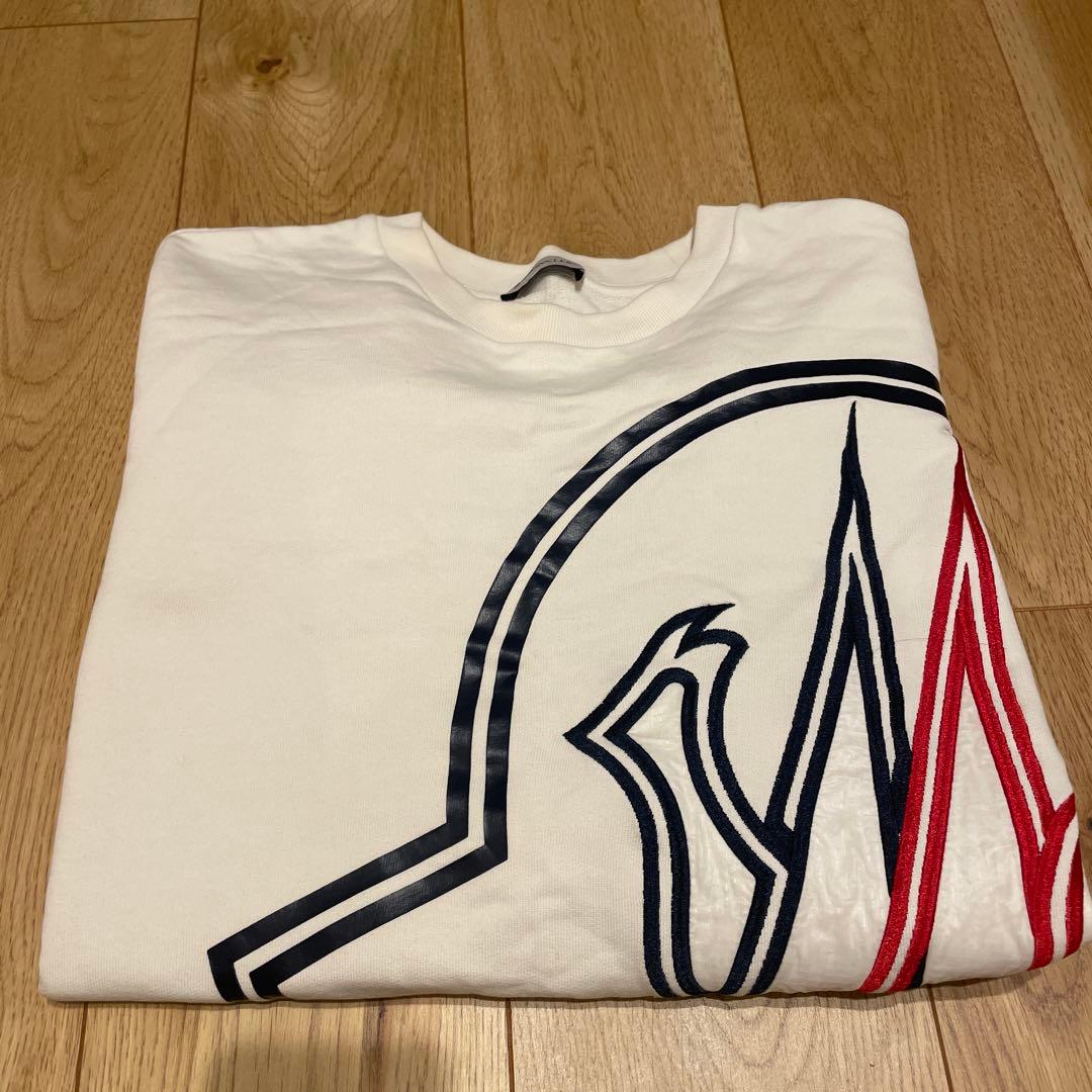 MONCLER ホワイト グラフィックトレーナー