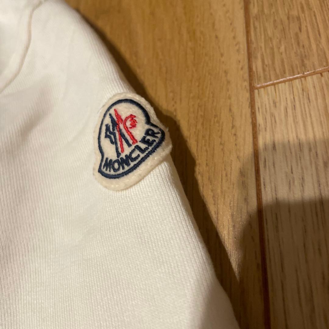 MONCLER ホワイト グラフィックトレーナー