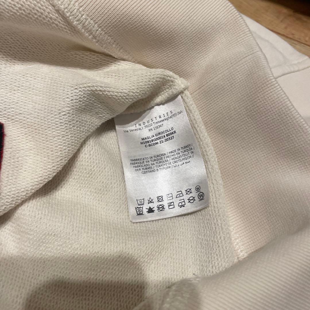 MONCLER ホワイト グラフィックトレーナー