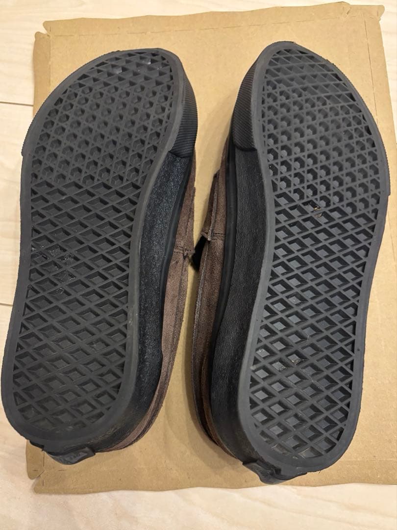 VANS ローファー ブラウン スエード V196CF CN 24.5 箱なし