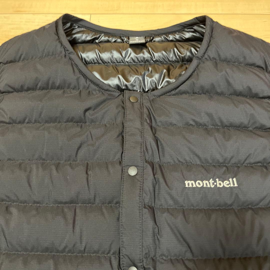 新品☆モンベル☆ スペリオダウン ラウンドネックベスト 黒 M 送料込み