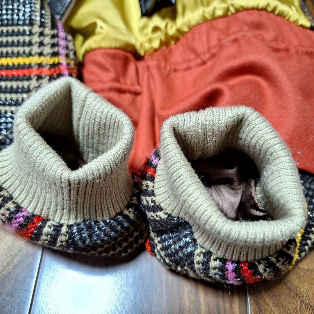 MUVEIL ミュベール ブルゾン チェック ブラウン系 36