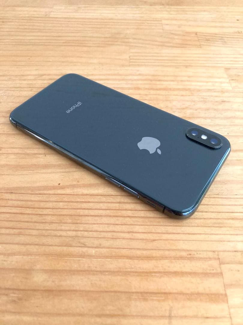 Apple iPhone X スペースグレー 64GB ケース　保護ガラス付