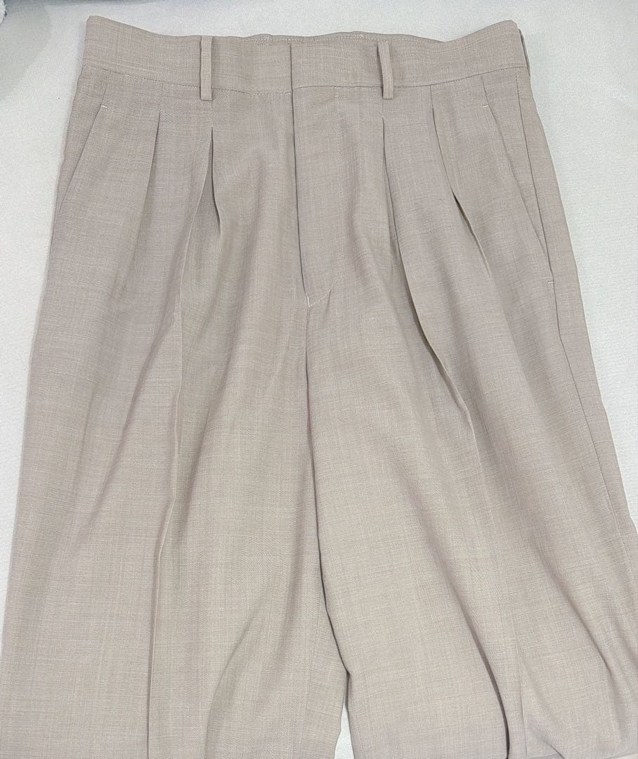 ほぼ新品 LIDNM SUPER LIGHT WOOL TROUSERS M