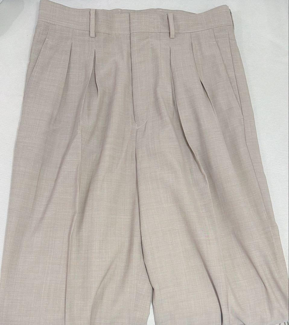 ほぼ新品 LIDNM SUPER LIGHT WOOL TROUSERS M