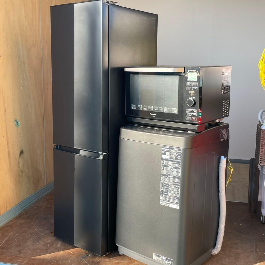 配送設置無料　アイリスオーヤマ　冷蔵庫洗濯機オーブンレンジセット　25年製　最新