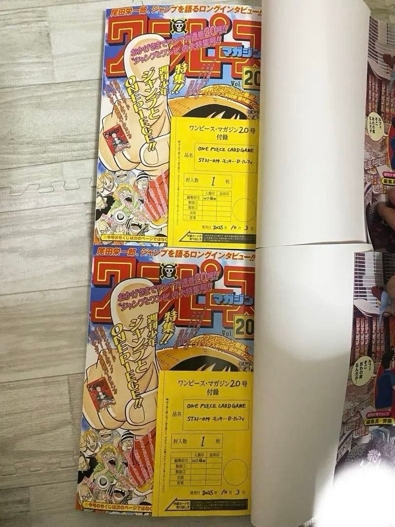 ONE PIECE magazine ワンピースマガジン 20号 プロモ付 2冊