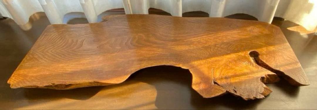 shop K 美品 1点物 天然木 飾り台 一枚板 盆栽 床の間 レトロ