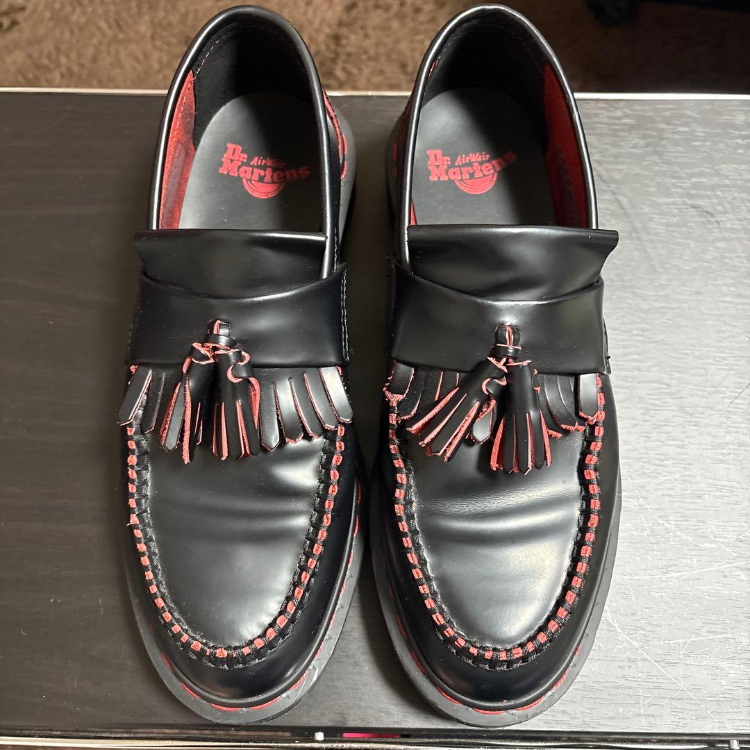 Dr. Martens タッセルローファー　赤ステッチ