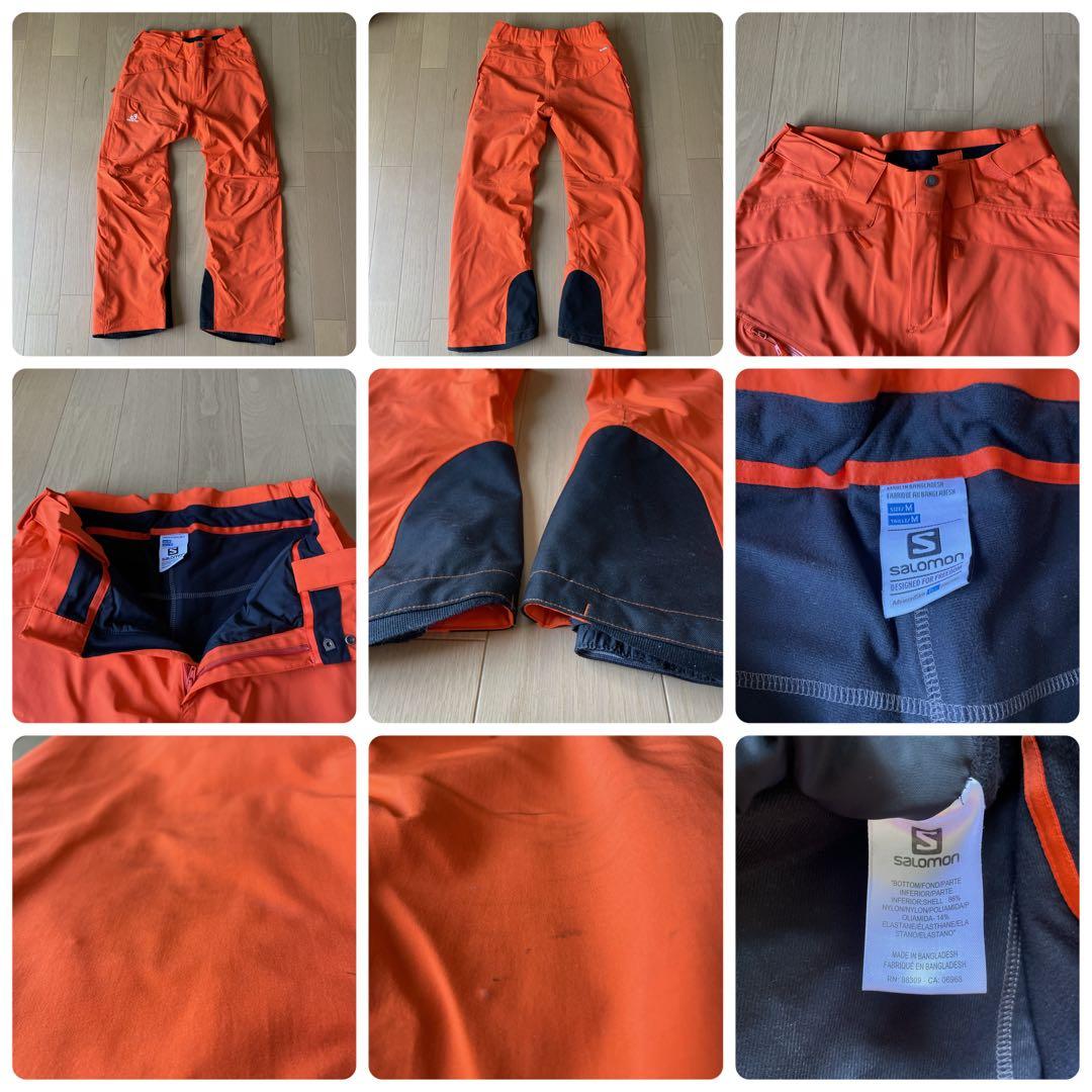 サロモン　SALOMON スキーウェア上下　サイズM （L相当）中古