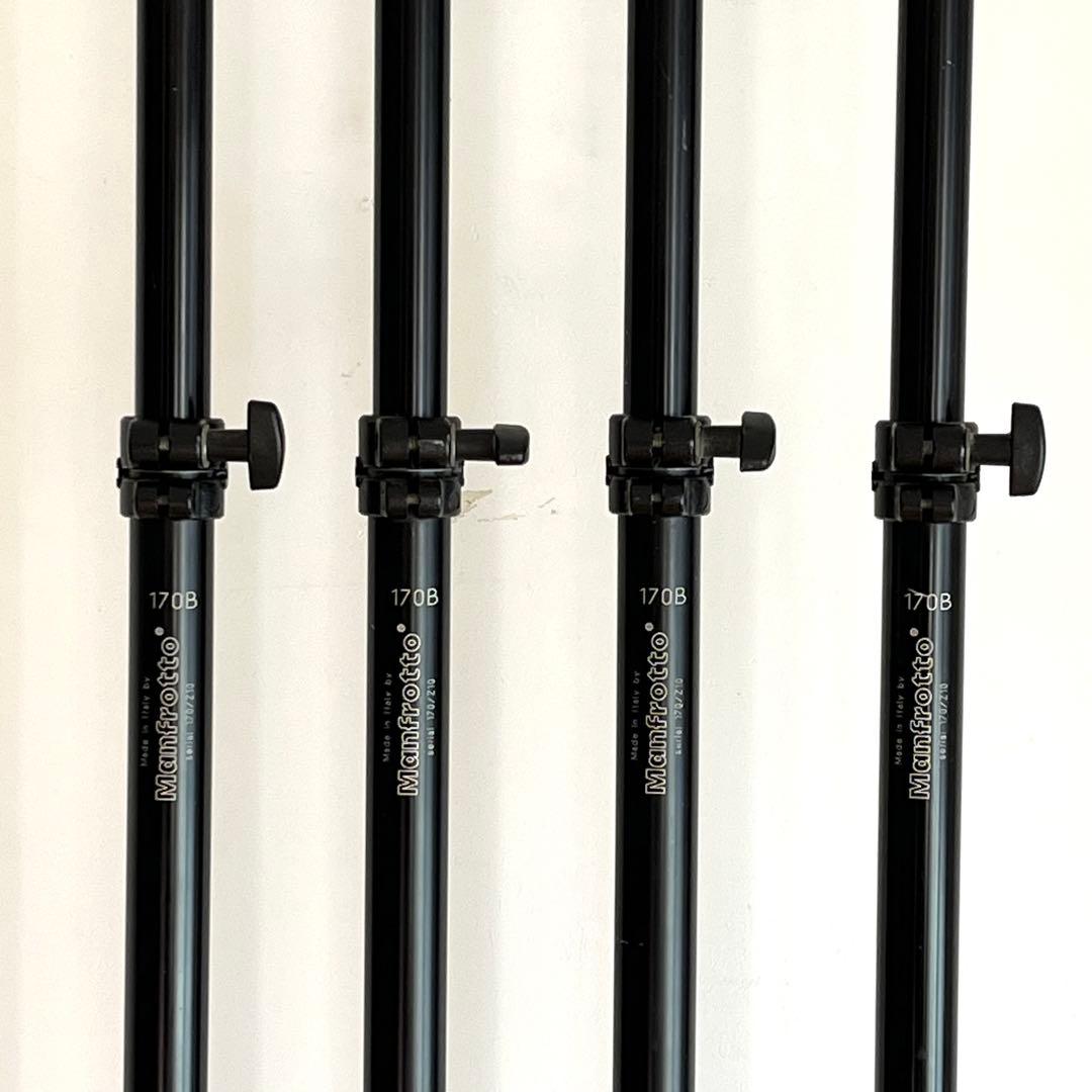 Manfrotto ミニポール 170B スタンド 4本セット