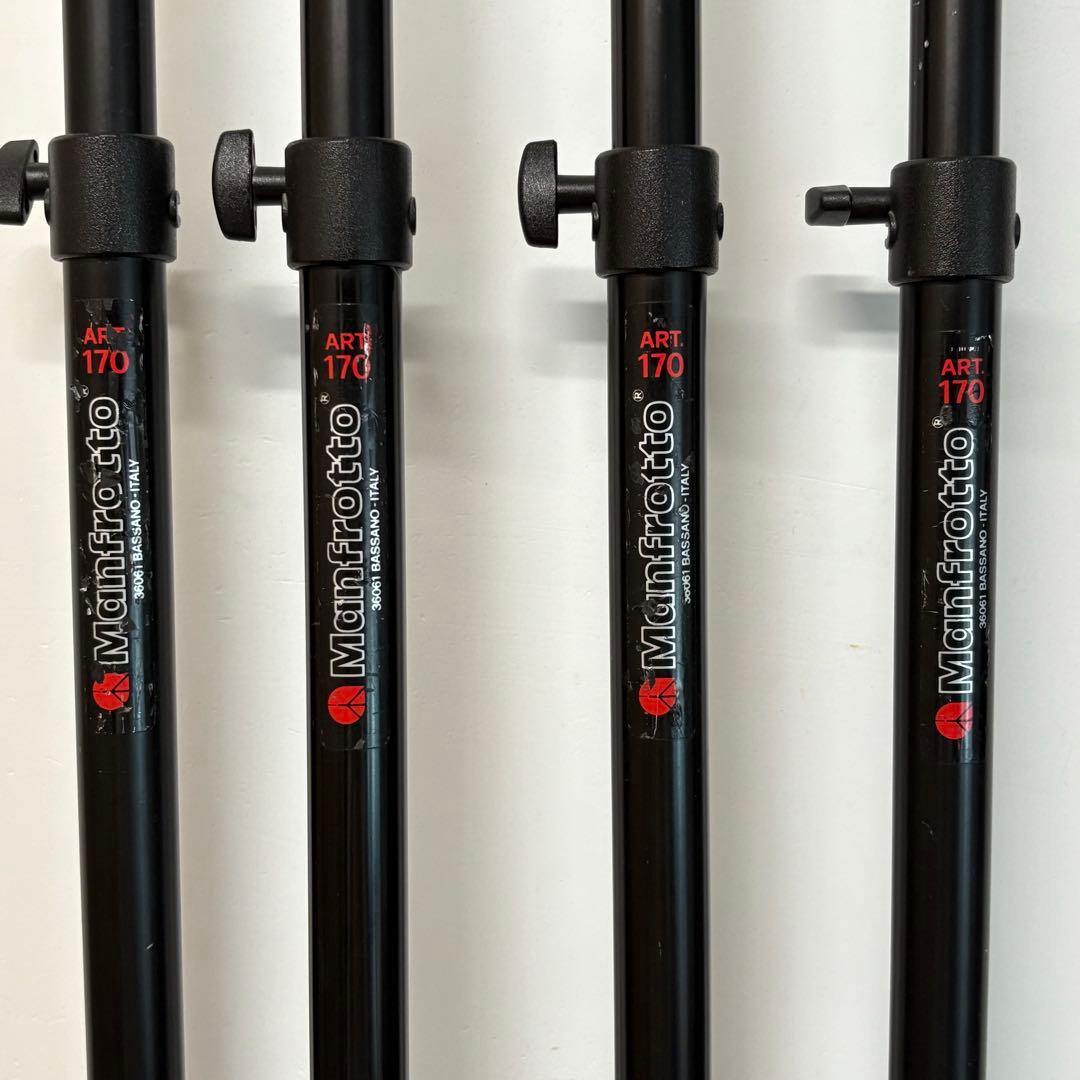 Manfrotto ミニポール 170B スタンド 4本セット