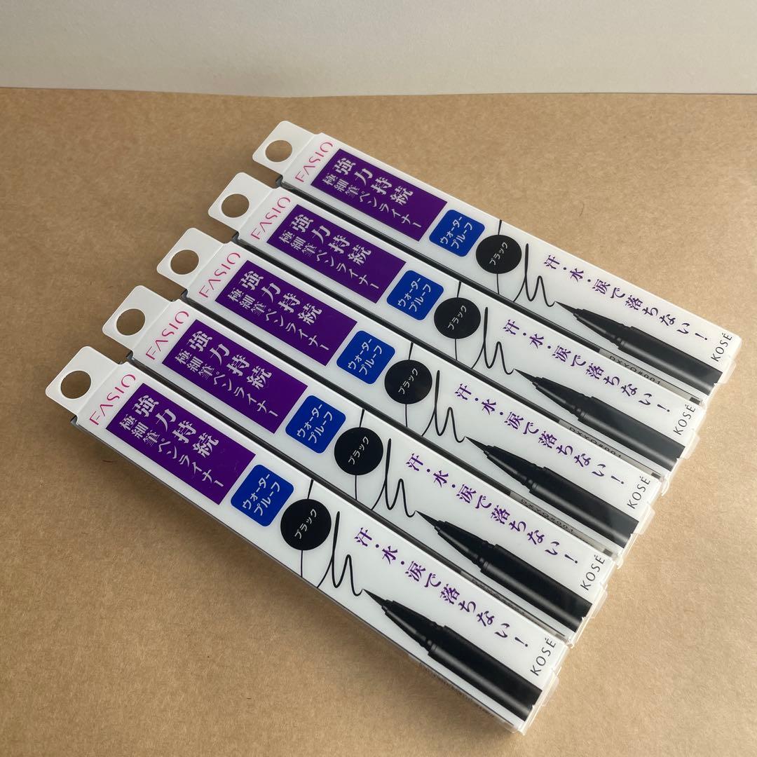 ファシオ　パワフルステイ　スリム　リキッドライナー　BK001