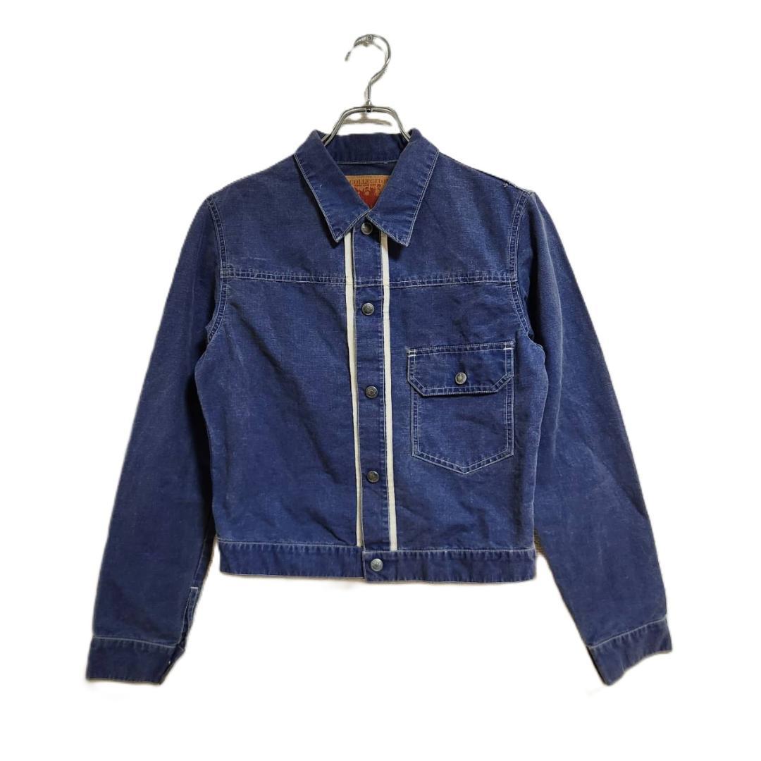 希少 ISSEY MIYAKE デニムジャケット M ブルー 綿 ヴィンテージ
