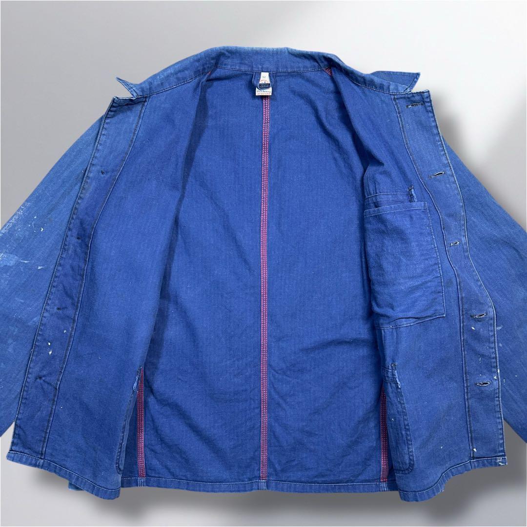 70~80's' alsecco ワークジャケット ペンキフェード ドイツ製