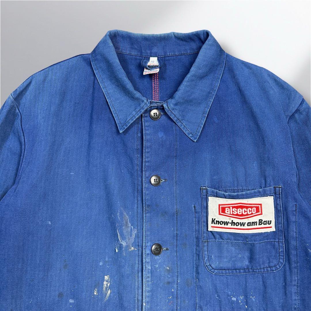 70~80's' alsecco ワークジャケット ペンキフェード ドイツ製