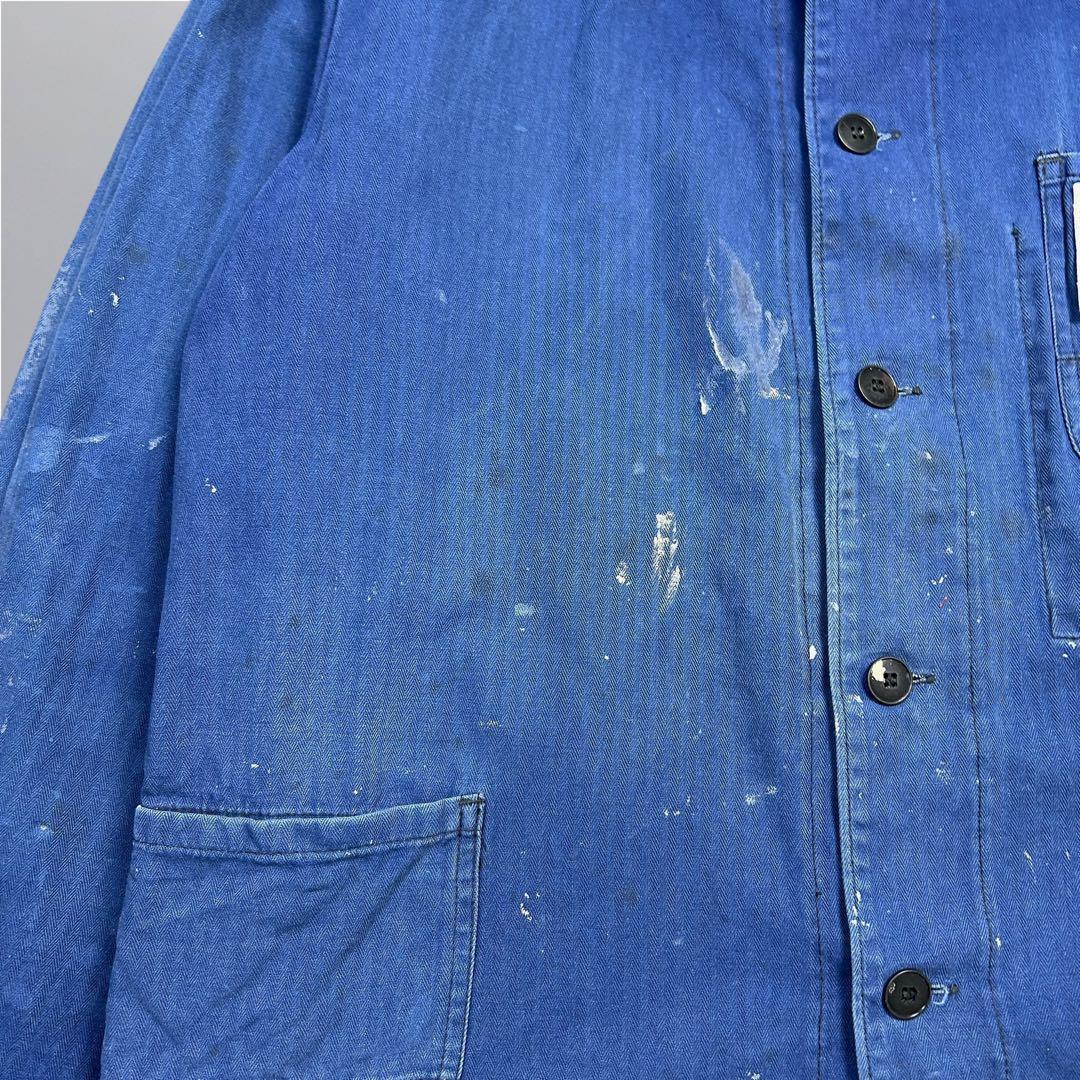 70~80's' alsecco ワークジャケット ペンキフェード ドイツ製