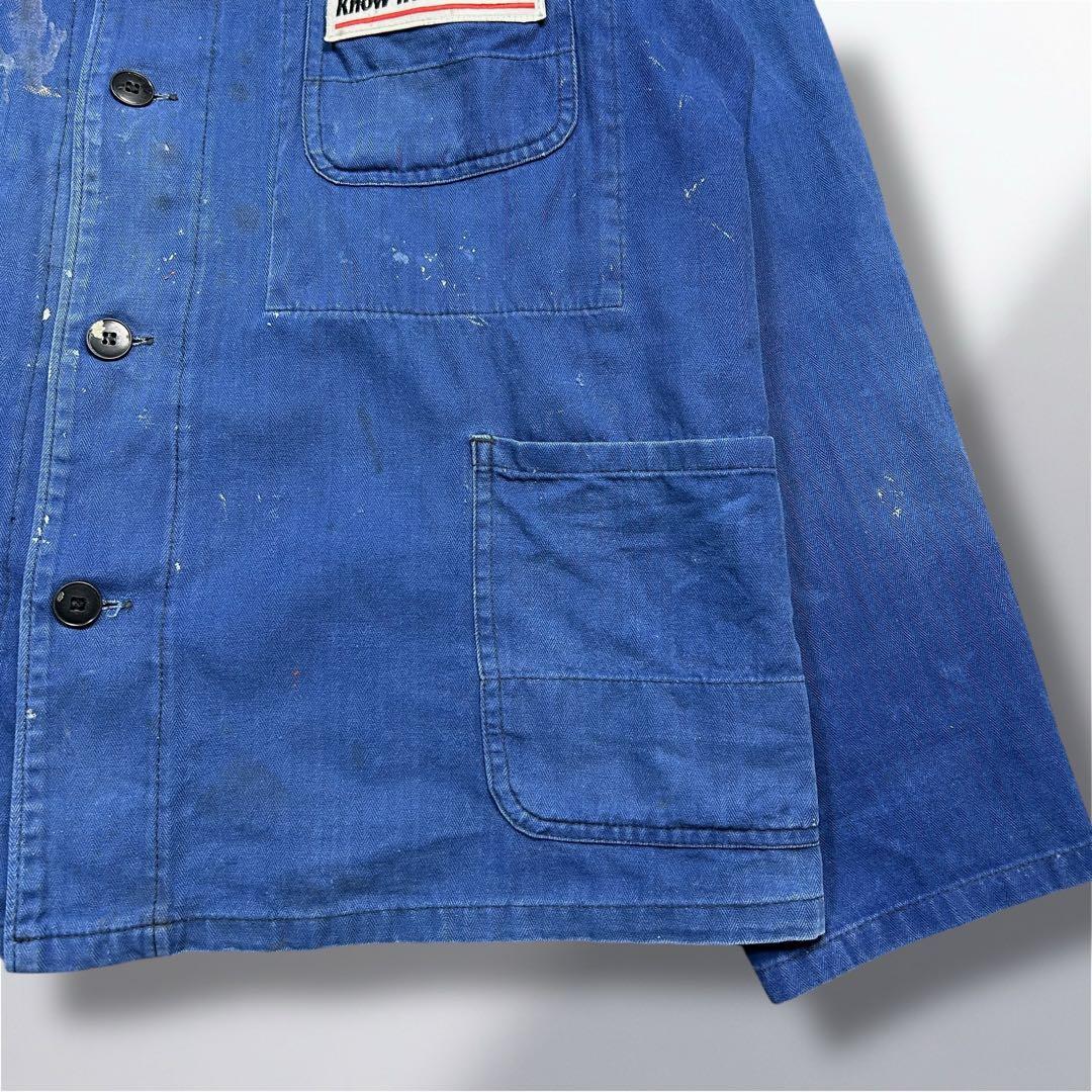 70~80's' alsecco ワークジャケット ペンキフェード ドイツ製