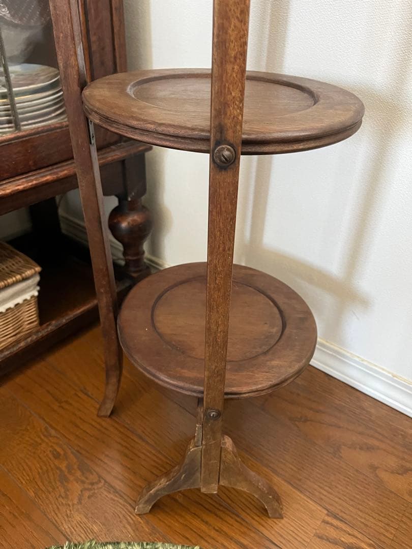 イギリス　アンティーク　ケーキスタンド　アフタヌーンティー　1920年代　美品