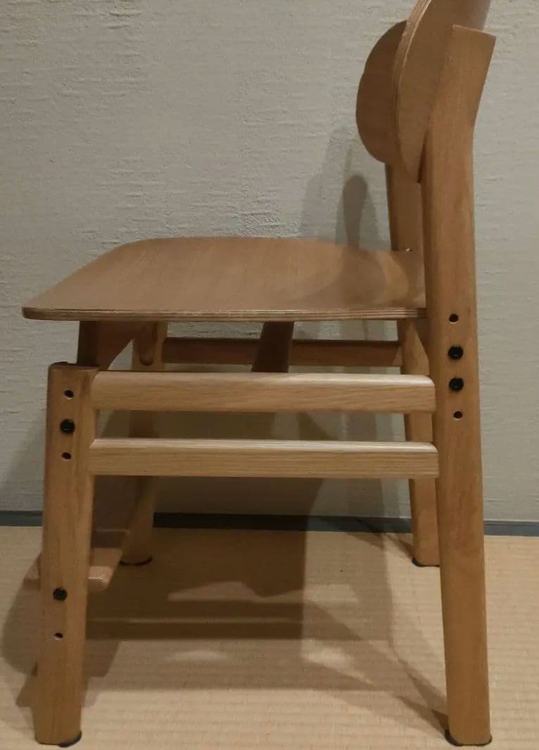 アクタス★学習椅子 サークルシリーズ チェア オーク無垢　高さ調整椅子