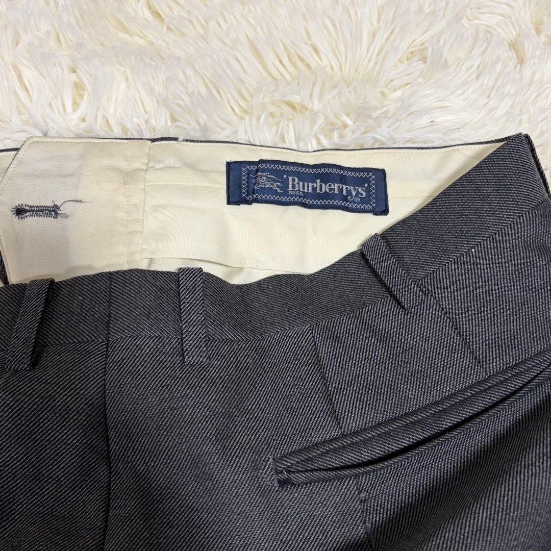 【モヘア】バーバリーズ スーツ セットアップ ダブル 2B グレー L