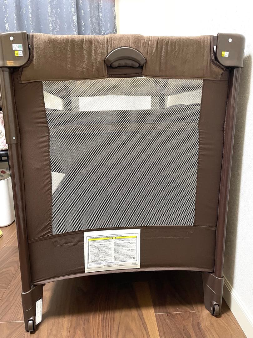 【ココネルエアープラス】ブラウン ベビーベッド
