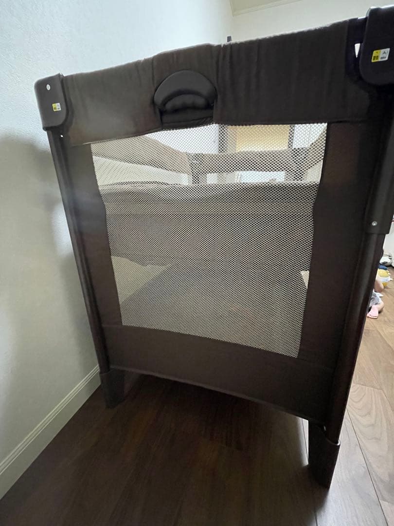 【ココネルエアープラス】ブラウン ベビーベッド