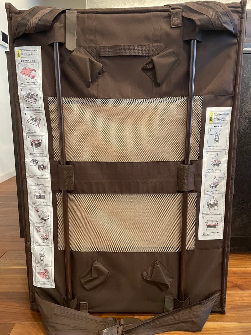 【ココネルエアープラス】ブラウン ベビーベッド